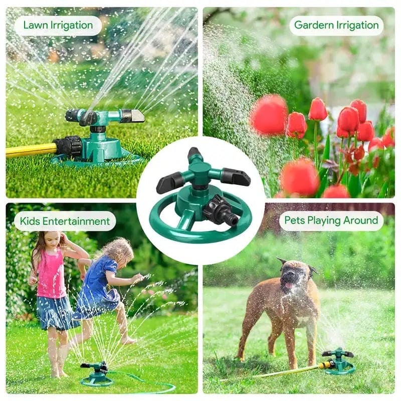 Garden Sprinkle – 360° Automatic Rotating Lawn & Garden Sprinkler