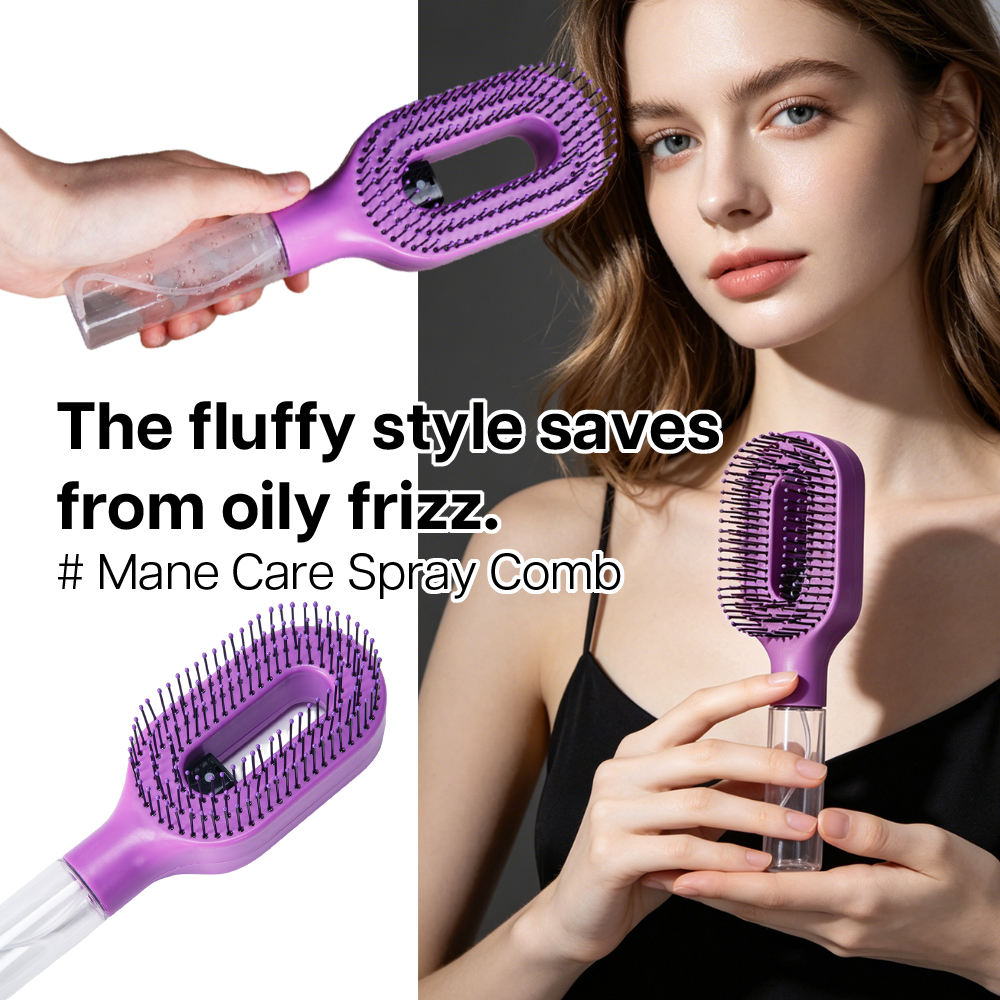 2-in-1 Mist & Massage Hair Brush