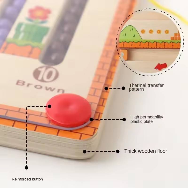 Kids Magnetic Bead Maze Learning Board