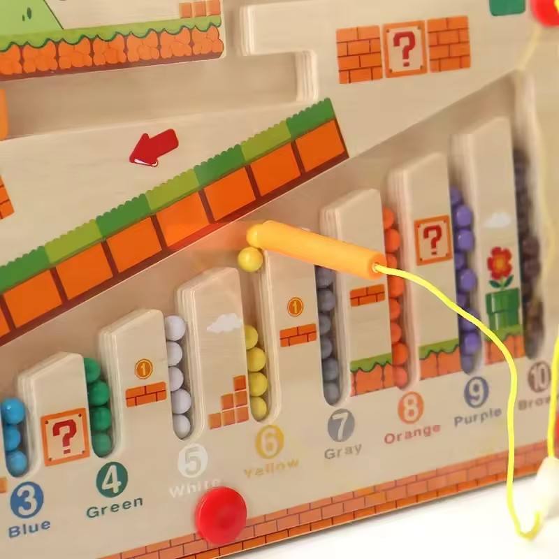 Kids Magnetic Bead Maze Learning Board