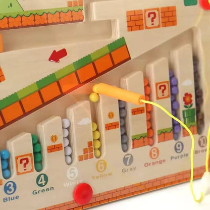Kids Magnetic Bead Maze Learning Board