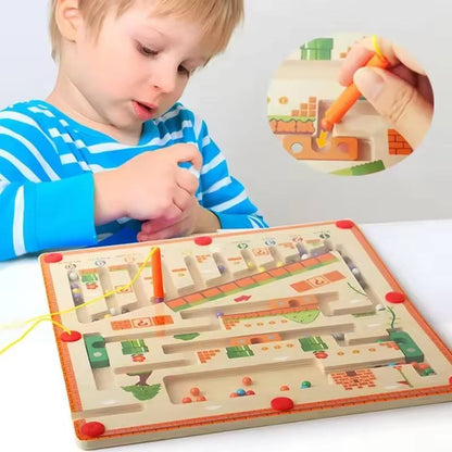 Kids Magnetic Bead Maze Learning Board