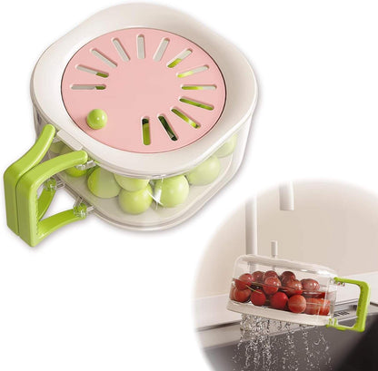 2-in-1 Foldable Kitchen Draining & Storage Basket