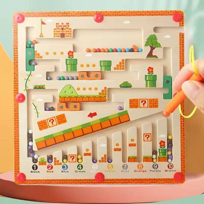 Kids Magnetic Bead Maze Learning Board