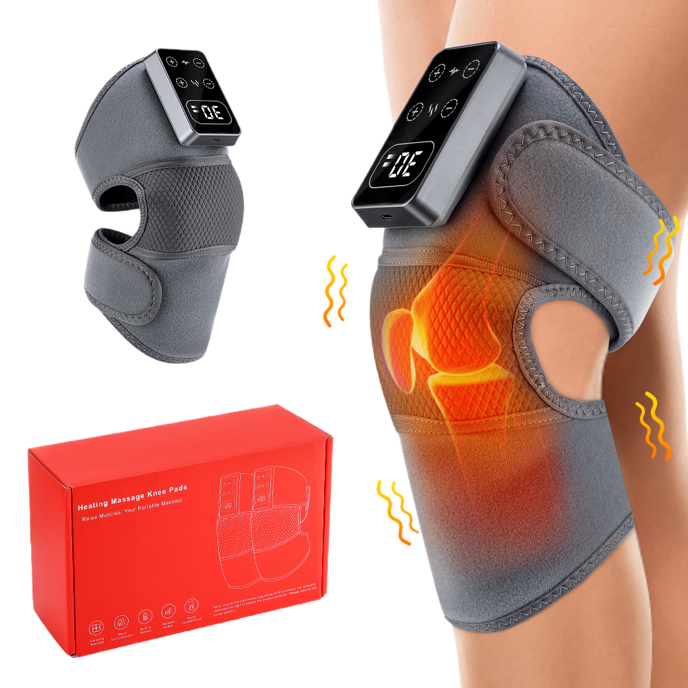 Cordless Heated Knee Massager – 3 Vibration Modes & 5 Heat Levels