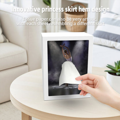 Ballerina Tissue Box Holder – Elegant Decorative Tabletop Display