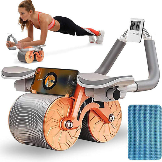 PowerCore Ab Roller Kit – Home Gym Fitness Wheel with Digital Timer