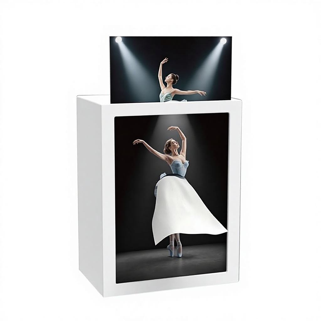 Ballerina Tissue Box Holder – Elegant Decorative Tabletop Display