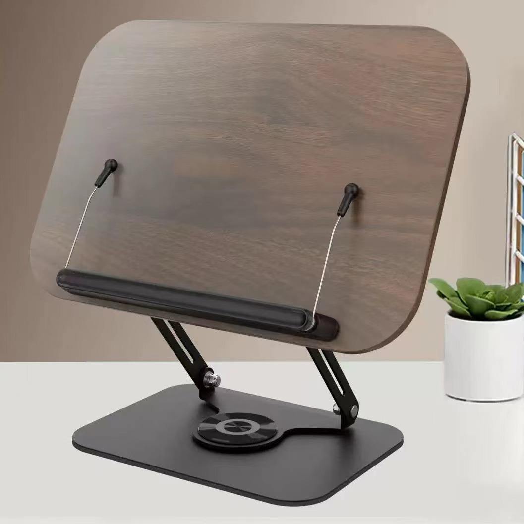 Adjustable 360° Rotating Book Stand for Reading in Bed – Hands-Free Book Holder
