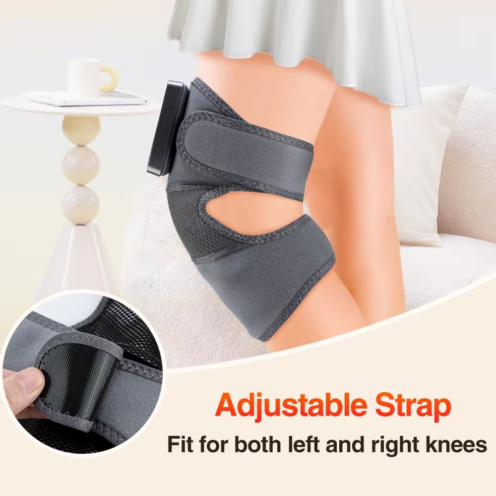 Cordless Heated Knee Massager – 3 Vibration Modes & 5 Heat Levels